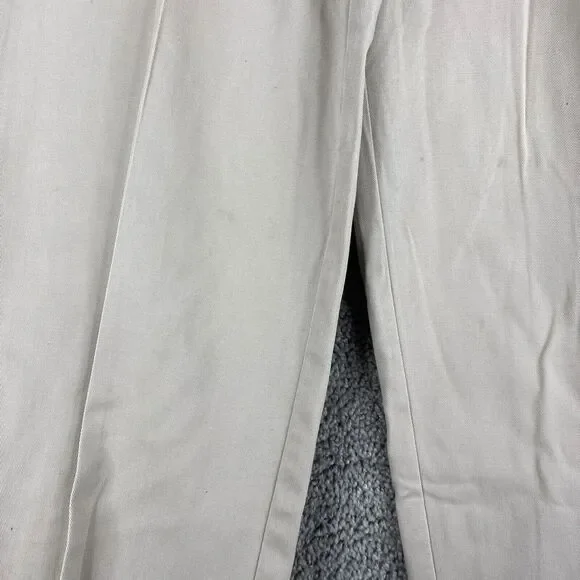 G.H. Bass & Co. Premium Chino Pants Men's 36x30 Tan Flat Front Cotton Casual - Picture 4 of 11